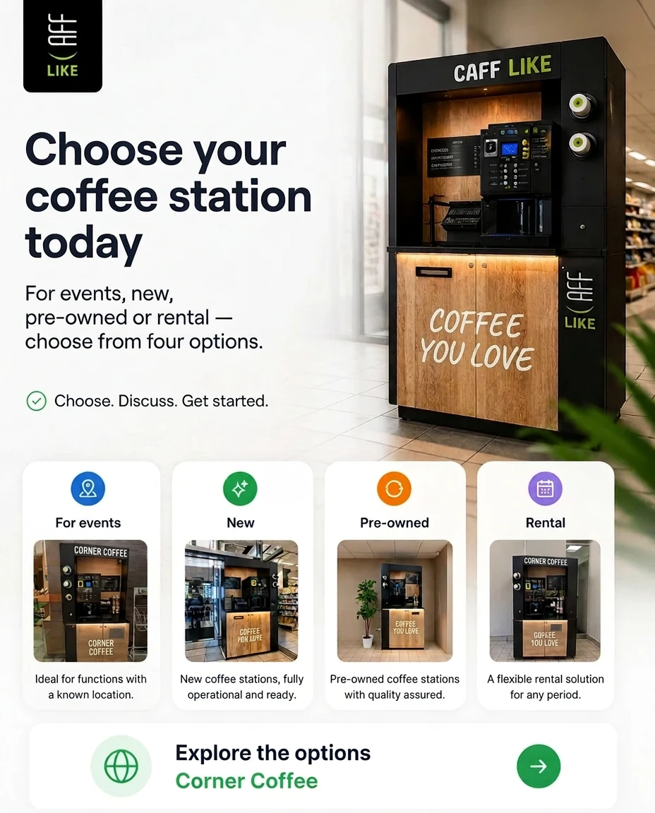 See which coffee station you can choose today